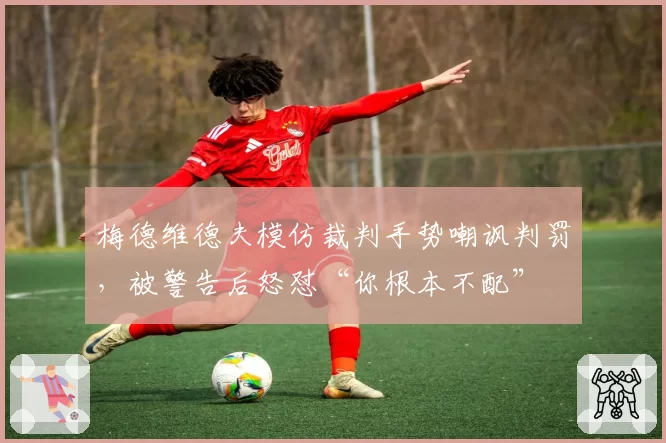 梅德维德夫模仿裁判手势嘲讽判罚，被警告后怒怼“你根本不配”